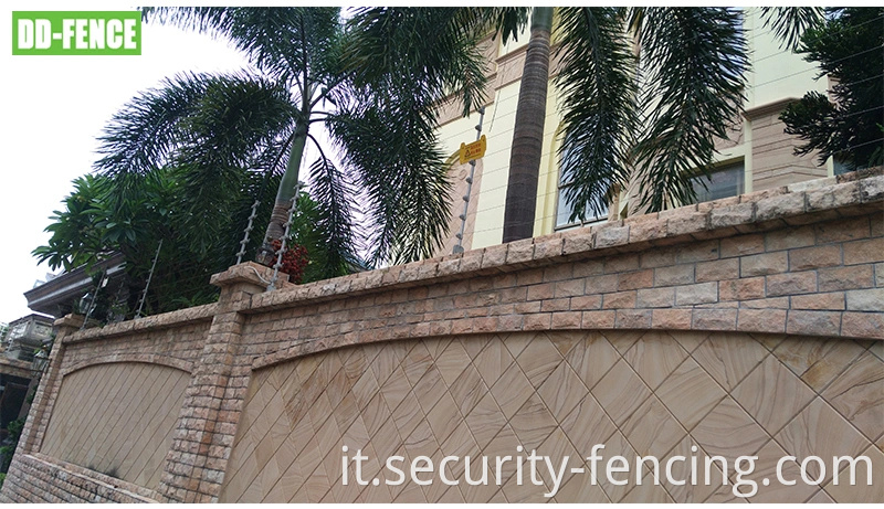 Sistema di allarme pulsato recinzione elettrica con anti -furto per la stazione ferroviaria dell'aeroporto della prigione agricola